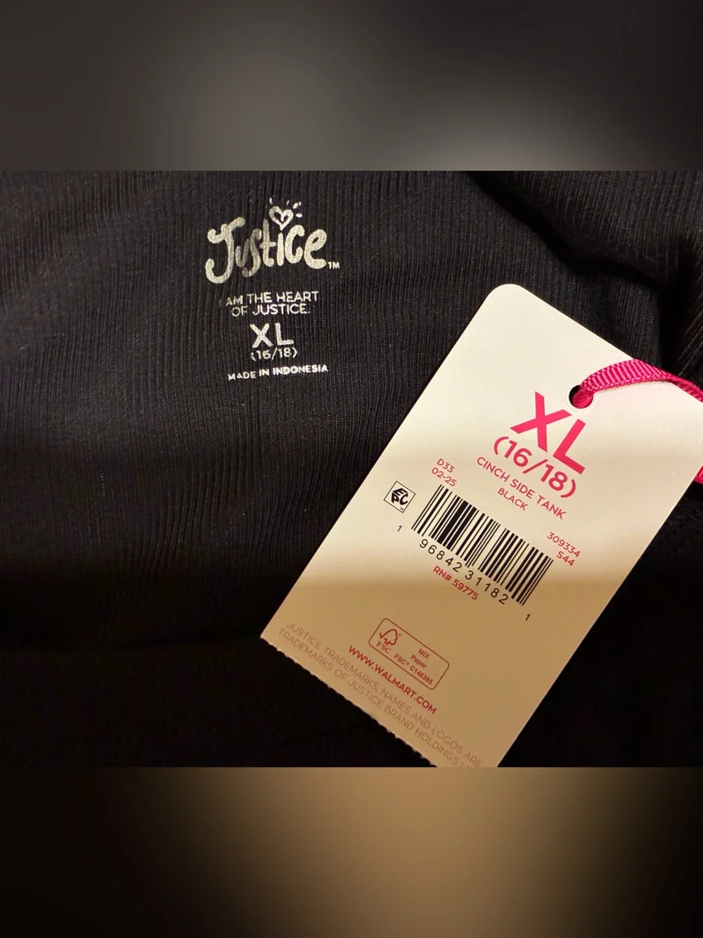 Justice Sports Club Tank